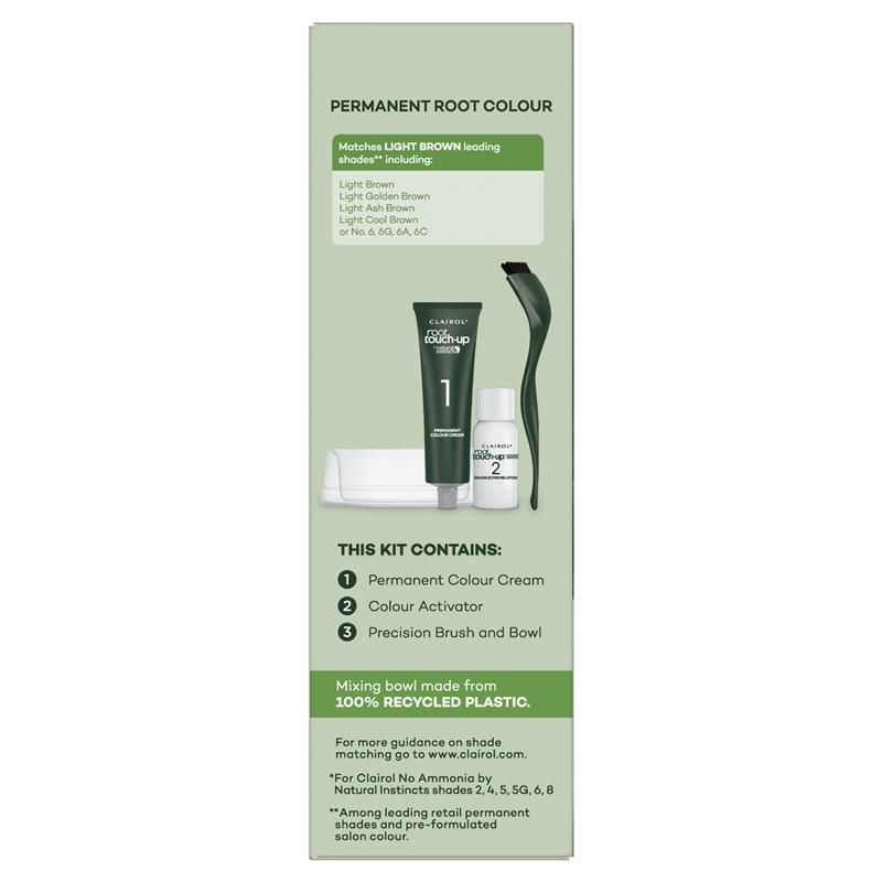 Thuốc nhuộm tóc vĩnh viễn Clairol Root Touch Up Natural Instincts 6 màu nâu nhạt