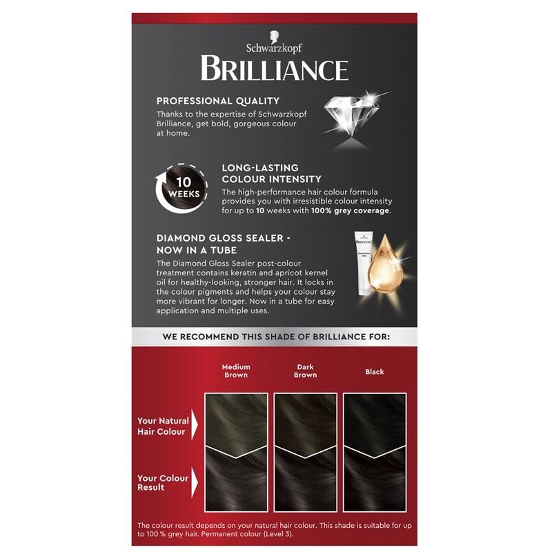 Schwarzkopf Brilliance 88 Nâu Đậm Allure