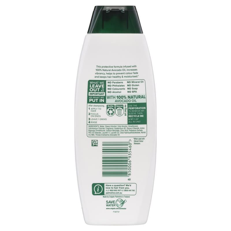 Dầu xả dưỡng tóc Palmolive Naturals Vibrant Colour Treated hương lựu và bơ 350mL