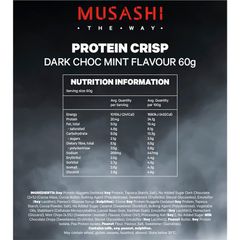 Thanh Protein giòn Musashi vị sô cô la bạc hà 60g