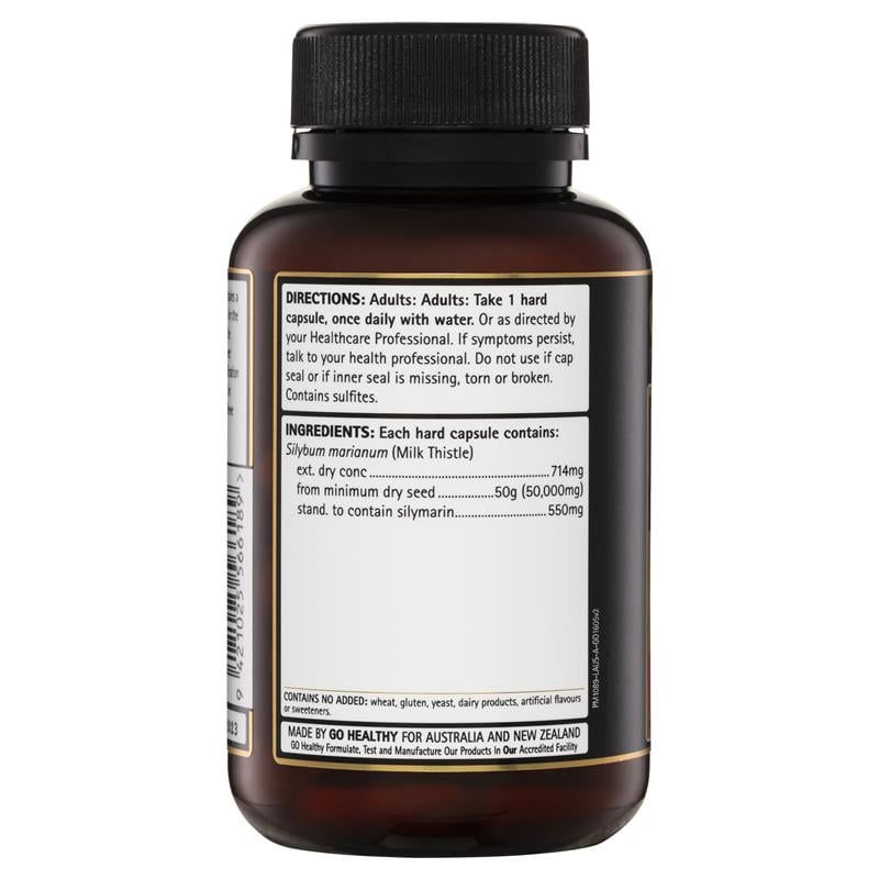 GO Healthy Milk Thistle 50000mg 1-A-Day 60 viên nang thực vật