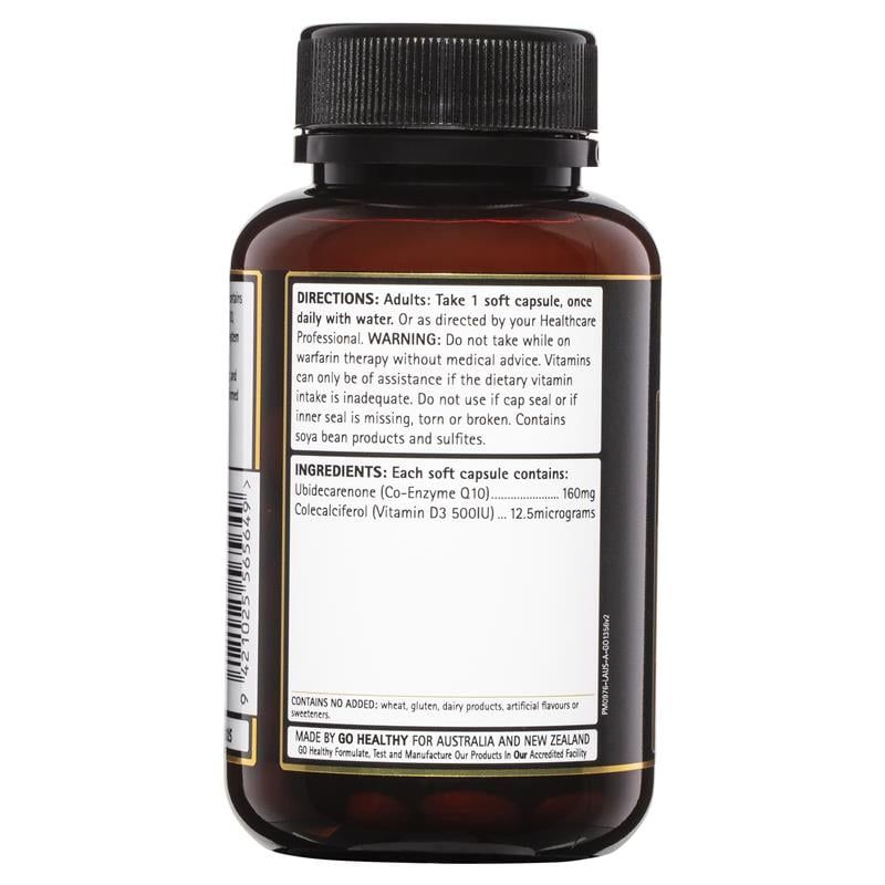 GO Healthy CoQ10 160mg 100 viên nang mềm