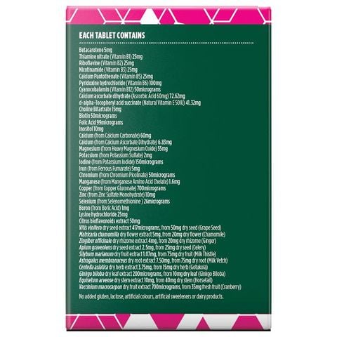 Nature's Own Bodyfuel Women's Multivitamin - Vitamin tổng hợp tăng cường năng lượng 60 Viên