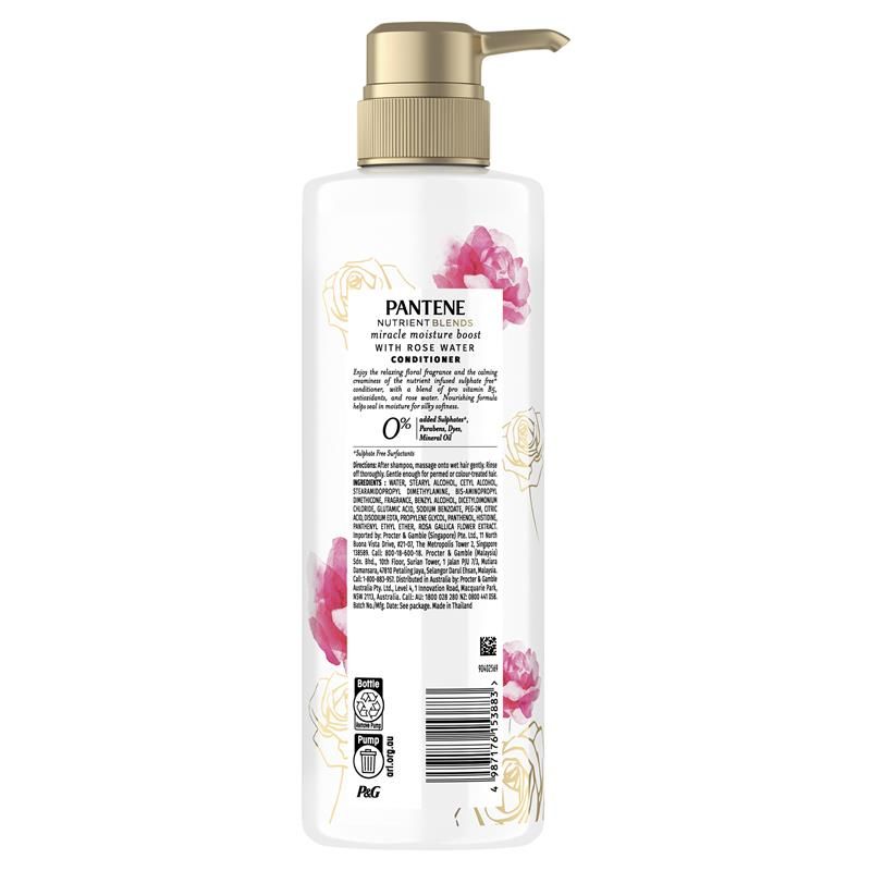 Dầu xả Pantene Nutrient Blends Moisture Boost 500ml