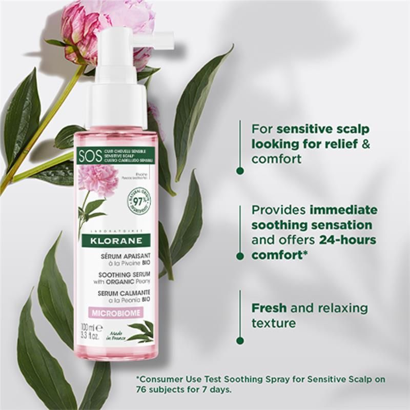 Serum Klorane với hoa mẫu đơn hữu cơ 100ml