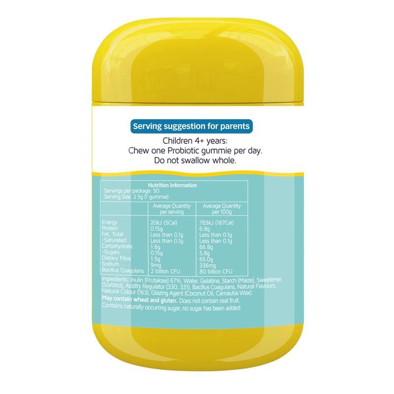 Nature's Way Kids Smart Vita Gummies Probiotic + Prebiotic 50 Pastilles