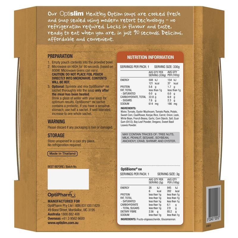 Optislim Healthy Option Meal Súp Minestrone Cơm Konjac 330g