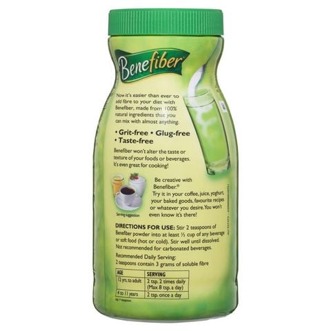 Thực Phẩm Bổ Sung Chất Xơ Thiên Nhiên Benefiber 208 Khẩu Phần 730g (Cỡ Độc Quyền)