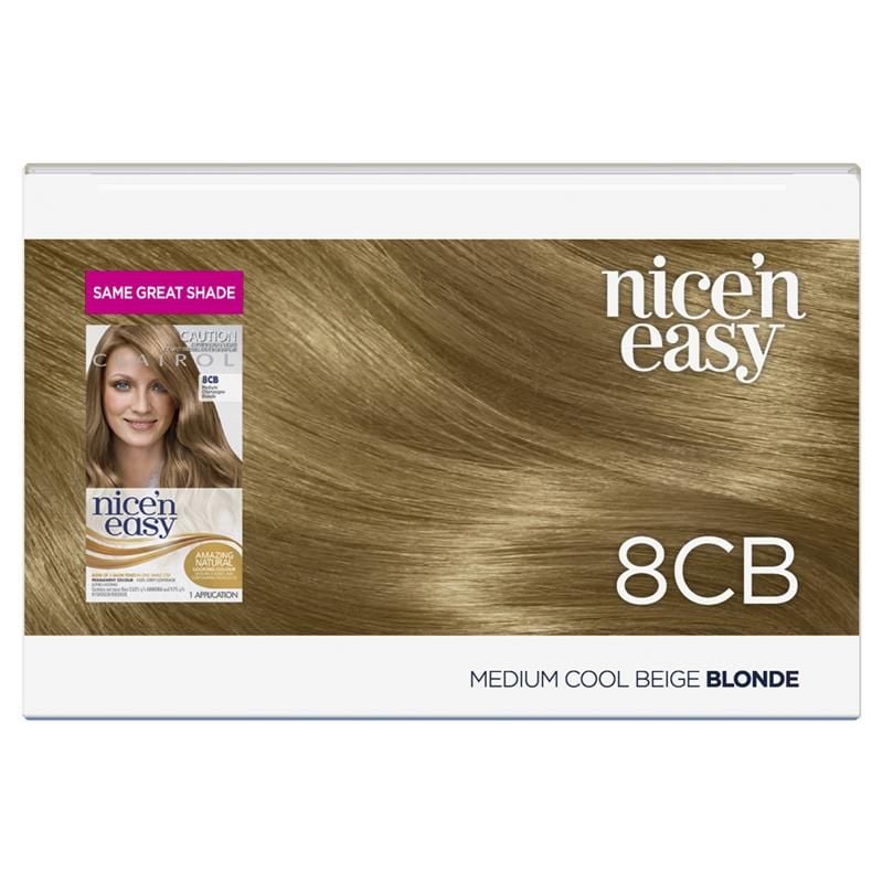 Thuốc nhuộm tóc vĩnh viễn Clairol Nice N Easy 8CB Natural Medium Champagne Blonde