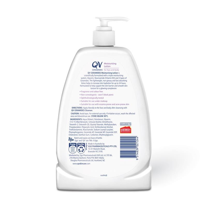 Sữa dưỡng ẩm Ego QV Ceramides 1.25L Kích thước độc quyền