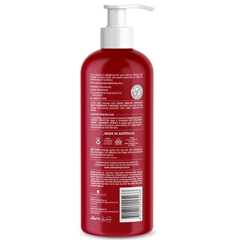 Dầu xả bảo vệ màu nhuộm Schwarzkopf Extra Care Colour Perfector 950ml