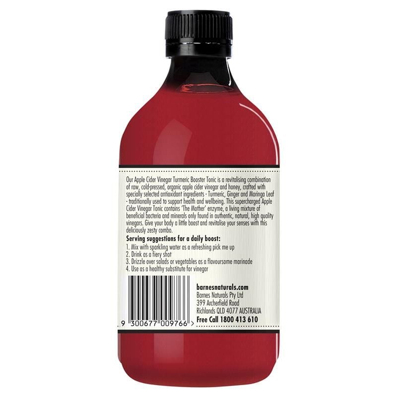 Thuốc bổ giấm táo Barnes Naturals với The Mother Turmeric Booster 500ml