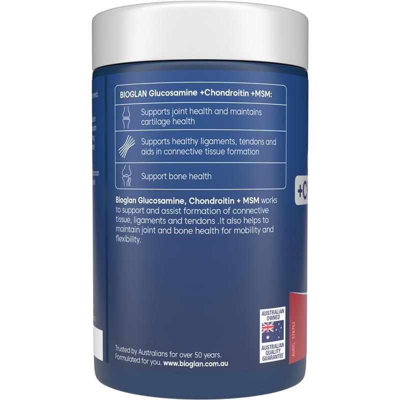 Bioglan Glucosamine Chondroitin + MSM 180 Viên