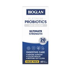 Bioglan Platinum Probiotics 100 tỷ 60 viên nang