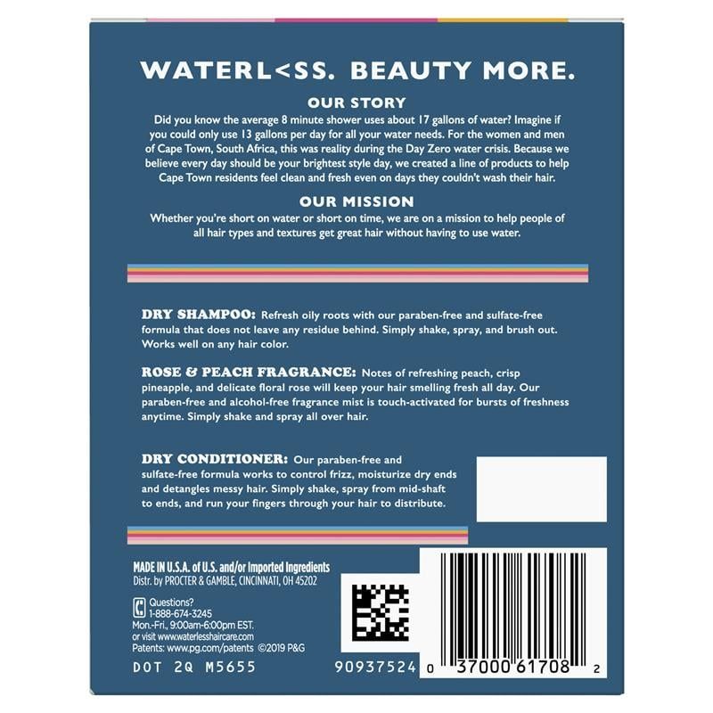 Bộ sản phẩm Waterless Regimen Pack - Dầu gội khô, dầu xả khô và xịt thơm