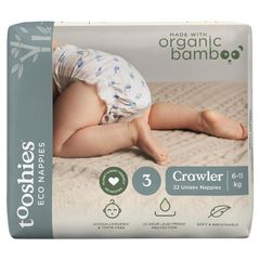 Tã Tooshies Eco làm từ tre hữu cơ cỡ 3 cho trẻ từ 6-11kg, gói 22 chiếc, chỉ bán trực tuyến