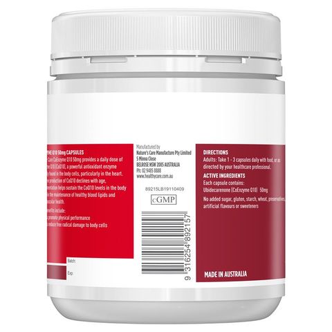 Healthy Care CoEnzyme Q10 50mg 200 Viên Nang