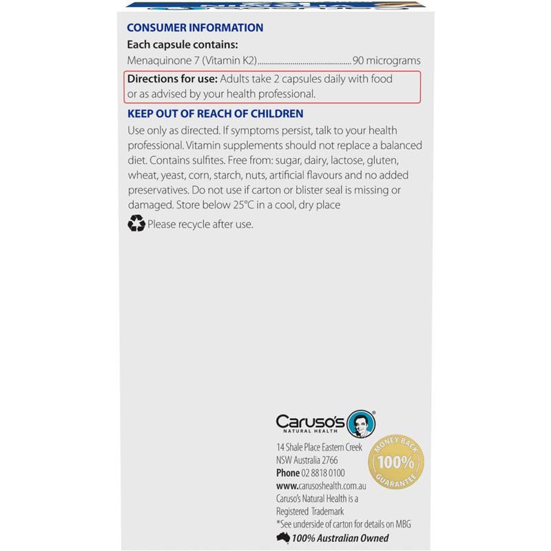 Vitamin K2 Carusos 60 Viên