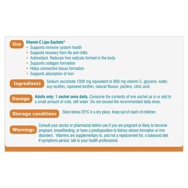 Lipo-Sachets Vitamin C Original 5g 30 Gói