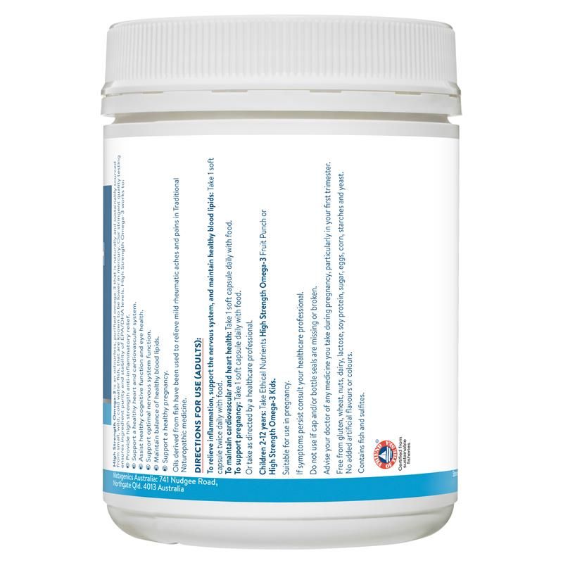 Viên nang Omega-3 cường độ cao Ethical Nutrients 220 viên