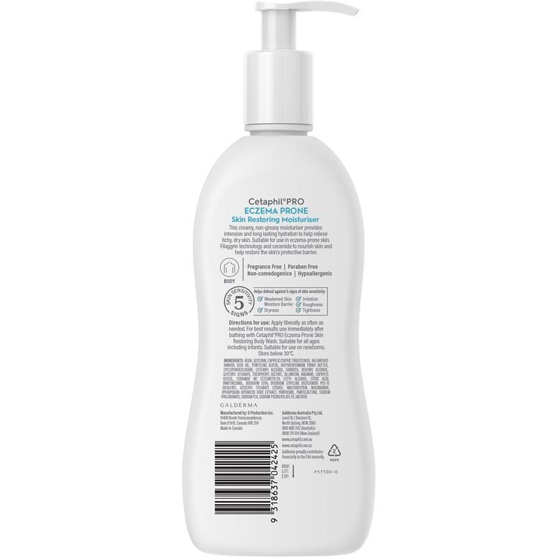 Kem dưỡng ẩm phục hồi da Cetaphil Pro Eczema Prone 295ml