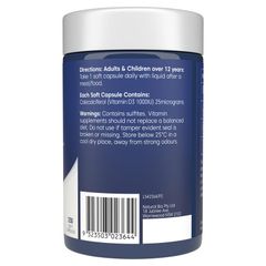 Bioglan Vitamin D3 1000IU 250 Viên