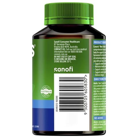 Vitamin tổng hợp dành cho nam giới Cenovis + Hiệu suất năng lượng - Viên nang vitamin tổng hợp 50