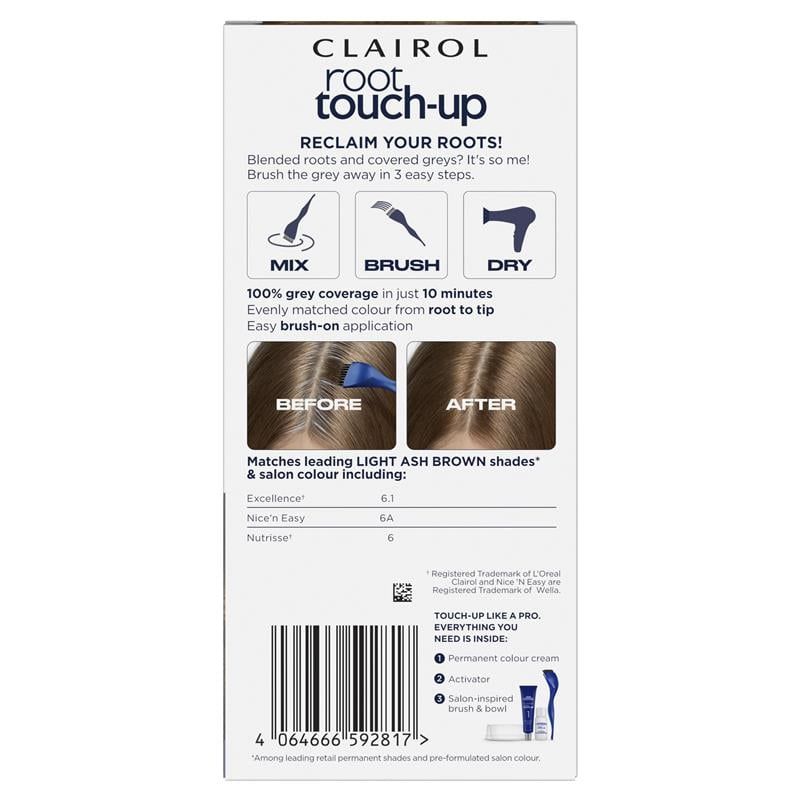 Thuốc nhuộm tóc vĩnh viễn Clairol Root Touch Up 6A Light Ash Brown