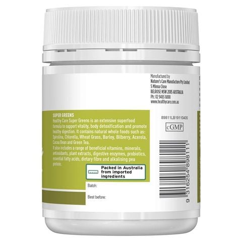 Healthy Care Super Greens 120g