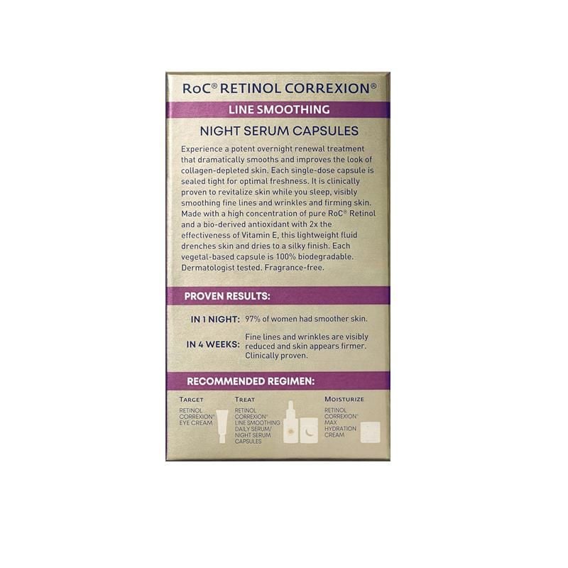 Huyết thanh làm mịn da ban đêm RoC Retinol Correxion Line Smoothing 30 viên nang