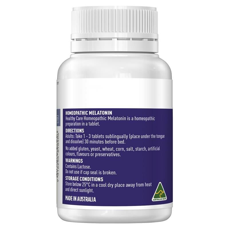 Viên uống Melatonin Homeopathic Healthy Care 90 viên