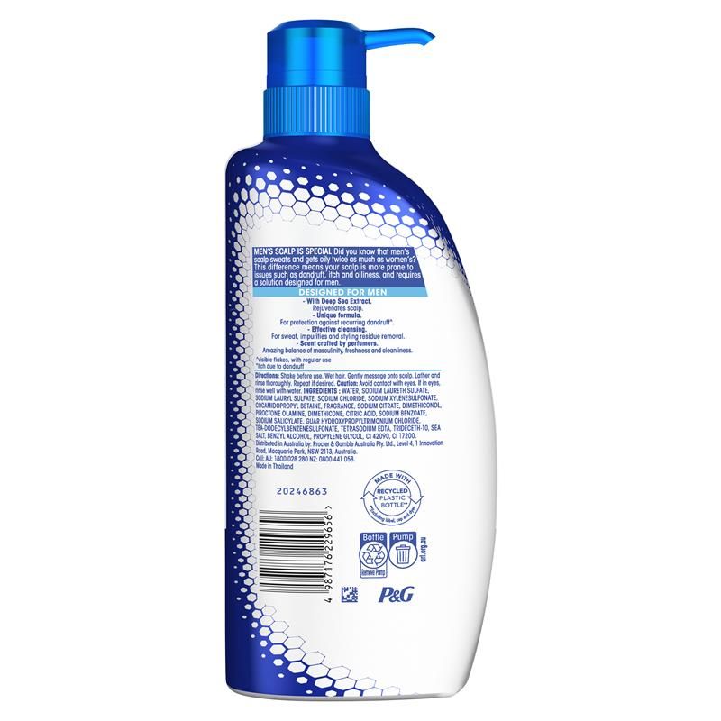 Dầu gội + dầu xả chống gàu Head & Shoulders Ultra Men 2in1 Moisture Recharge 750ml
