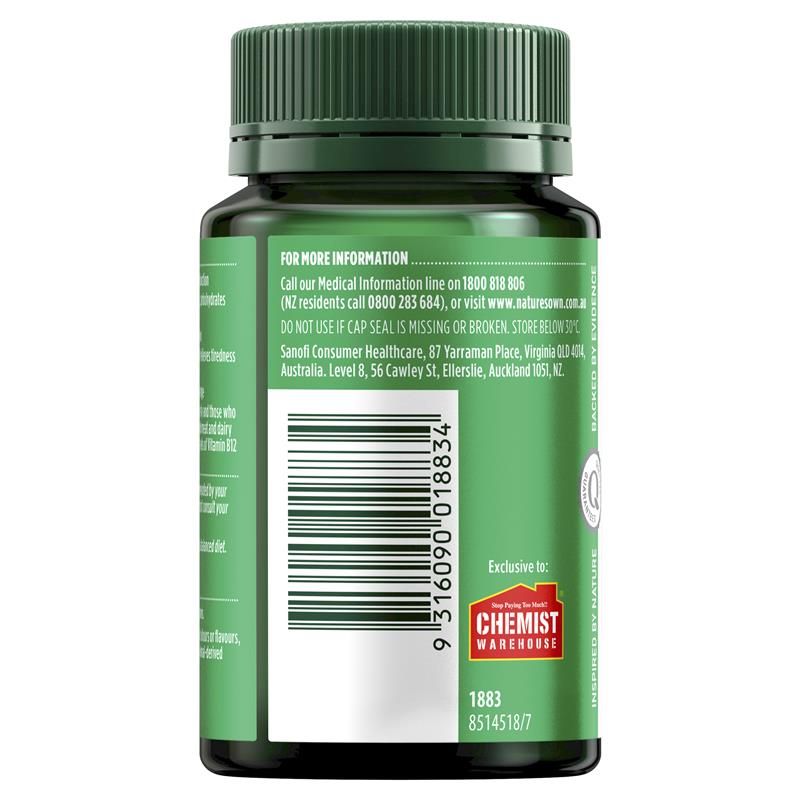 Vitamin B12 1000mcg cường độ cao của Nature's Own 120 viên Kích thước độc quyền