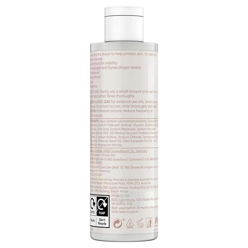 Gel cạo râu và làm sạch lông mu 2 trong 1 Gillette Venus for Pubic Hair & Skin 190ml