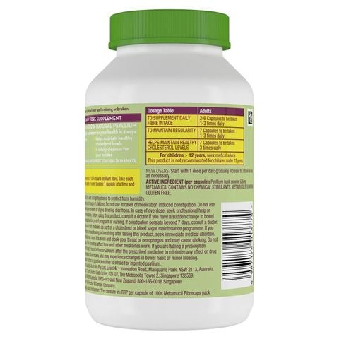 Viên nang bổ sung chất xơ hàng ngày Metamucil 300 viên