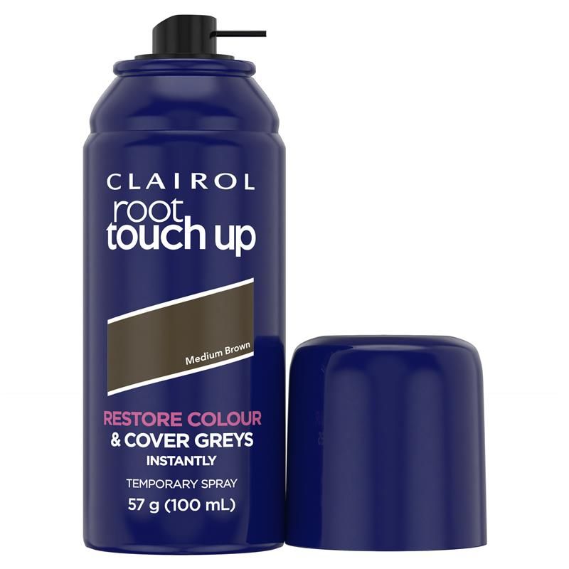 Xịt che khuyết điểm chân tóc Clairol Nice & Easy Root Touch Up màu nâu trung bình