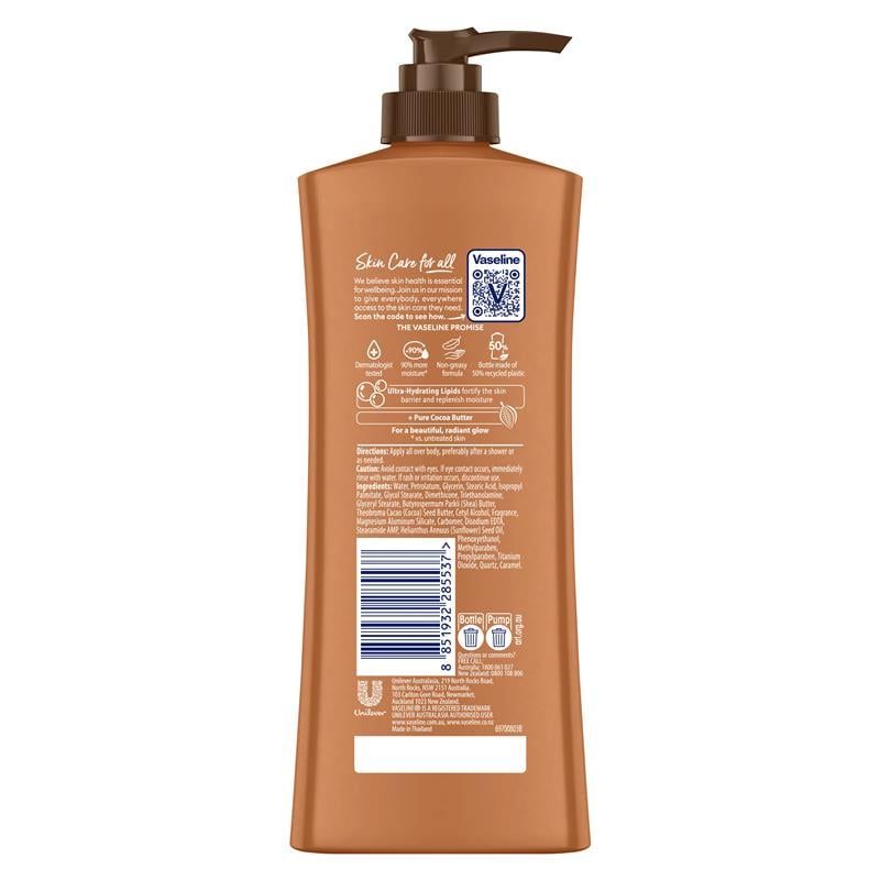 Sữa dưỡng thể Vaseline Intensive Care Cocoa Glow 400ml