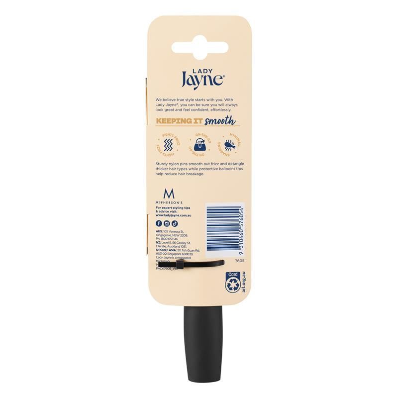 Lược tạo kiểu Lady Jayne, lông bàn chải bằng nhựa BT, ví