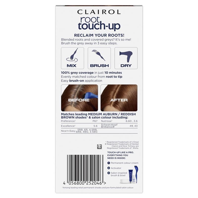 Thuốc nhuộm tóc vĩnh viễn Clairol Nice N Easy Root Touch Up 5R Medium Auburn