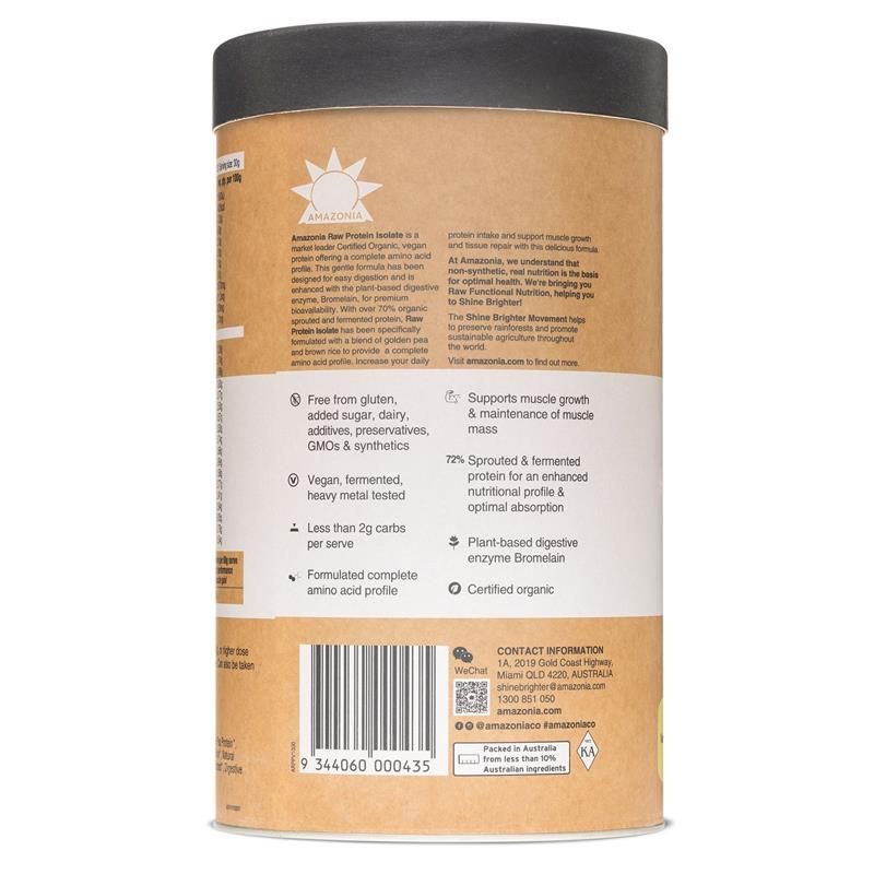 Amazonia RAW Protein Isolate Hương Vani 1kg