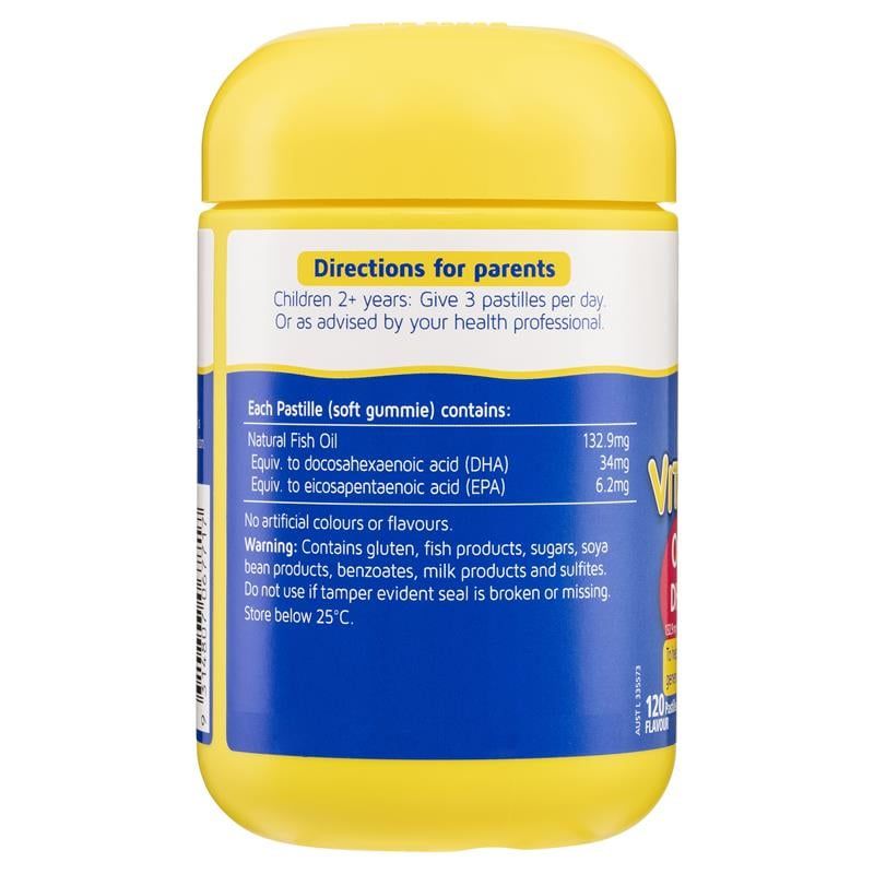 Kẹo dẻo Nature's Way Kids Smart Vita Gummies Omega-3 120 viên