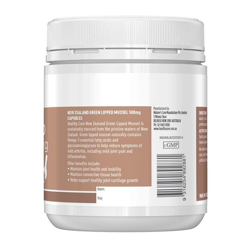 Healthy Care New Zealand Green Lipped Mussel 250 viên nang