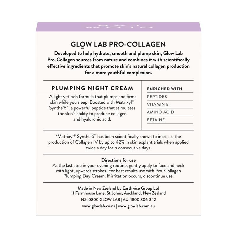 Kem dưỡng da ban đêm Glow Lab Pro Collagen Plumping 50g