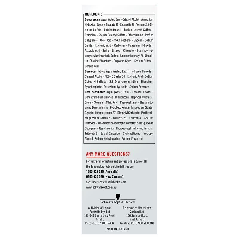 Schwarzkopf Live Colour Permanent 4.0 Nâu Trung Bình