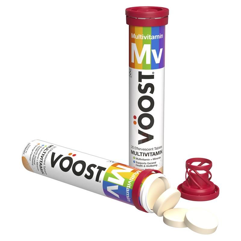 Voost Multivitamin Effervescent 60 Pack Kích thước độc quyền