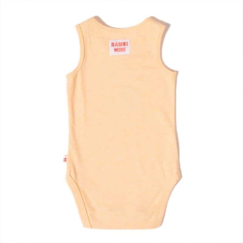 Bambi Mini Co. Bộ đồ liền thân siêu đơn Unisex màu cam tuyệt vời và chuối gói 2 0-3