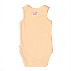 Bambi Mini Co. Bộ đồ liền thân siêu đơn Unisex màu cam tuyệt vời và chuối gói 2 0-3