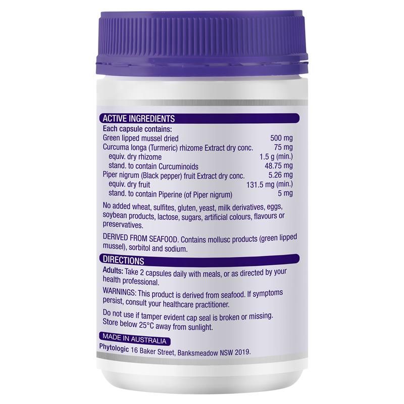 Henry Blooms Green Lipped Mussel 500mg Với Nghệ 1500mg 100 Viên Nang Thực Vật