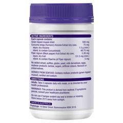 Henry Blooms Green Lipped Mussel 500mg Với Nghệ 1500mg 100 Viên Nang Thực Vật