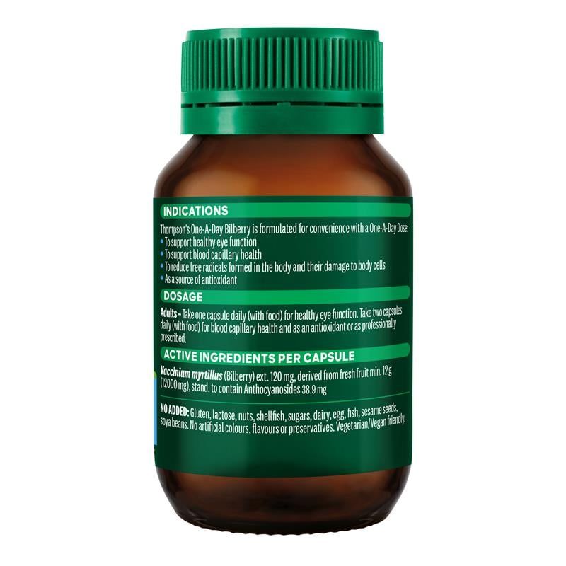 Thompson's One-A-Day Bilberry 12000mg 60 viên nang